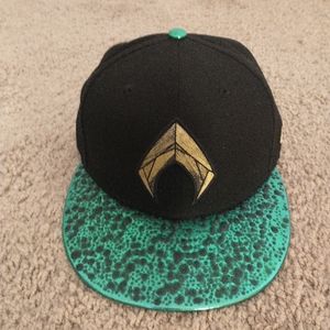 New Era 59Fifty Aquaman Hat size:7 color:Black/Green